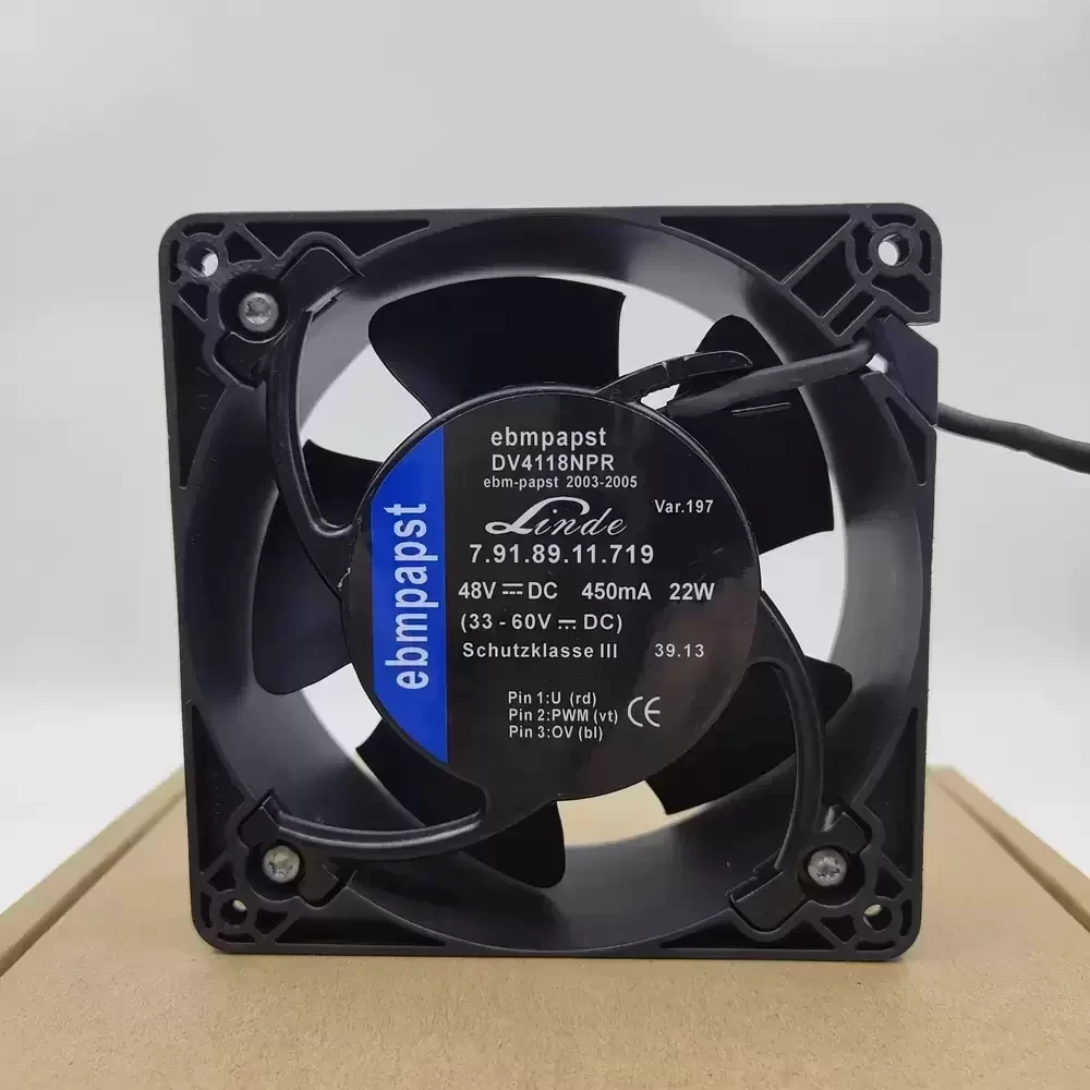 DV4118NPR-197 ebmpapst 48VDC 120x120x38mm Diagonal Fan