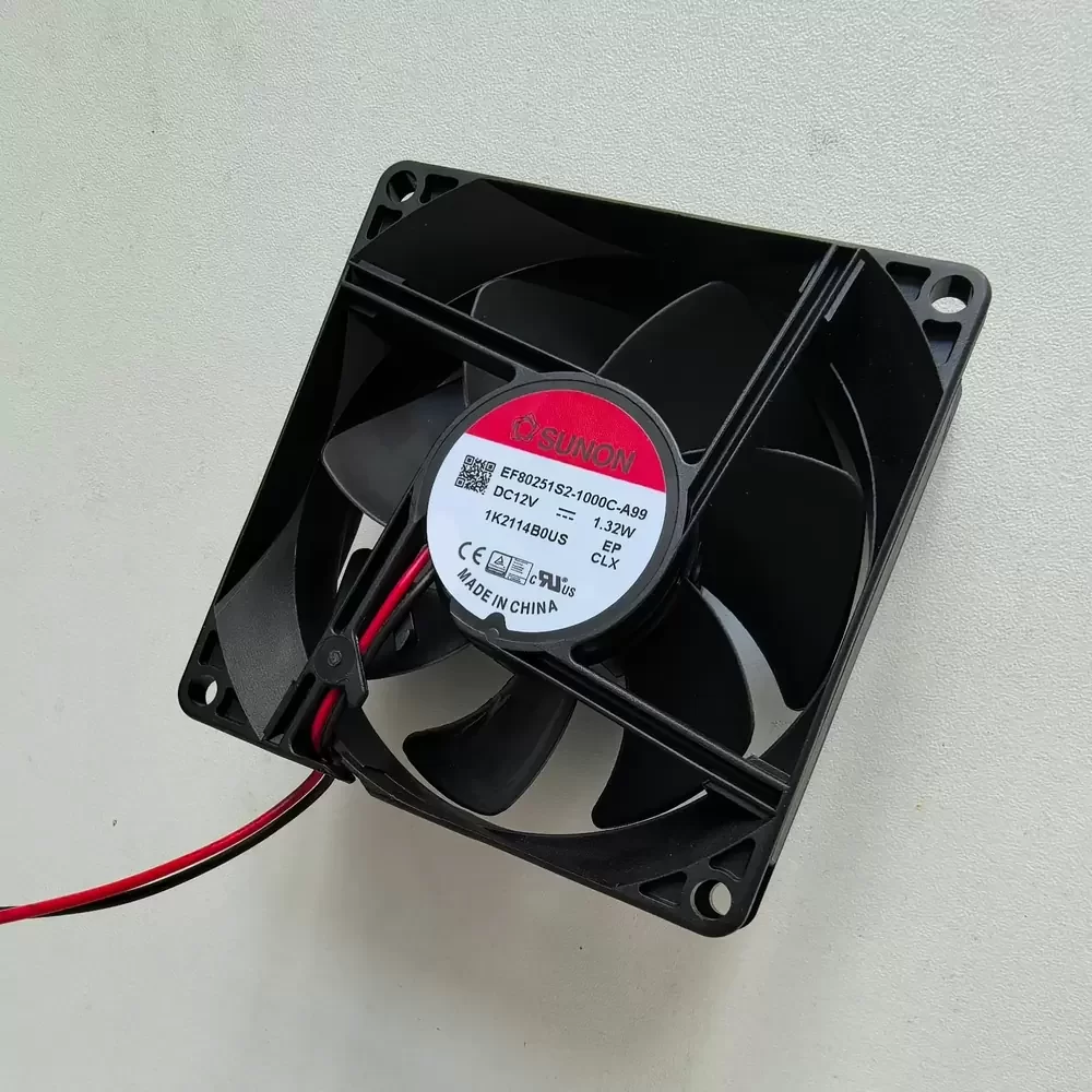 EF80251S2-1000C-A99 SUNON 12VDC 80x80x25mm Sleeve Axial Fan EF80251S2-1000C-A99 SUNON 12VDC 80x80x25mm Sleeve Axial Fan