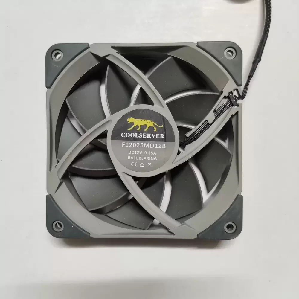 F12025MD12B Coolserver 12VDC 120x120x25mm Axial Fan F12025MD12B Coolserver 12VDC 120x120x25mm Axial Fan