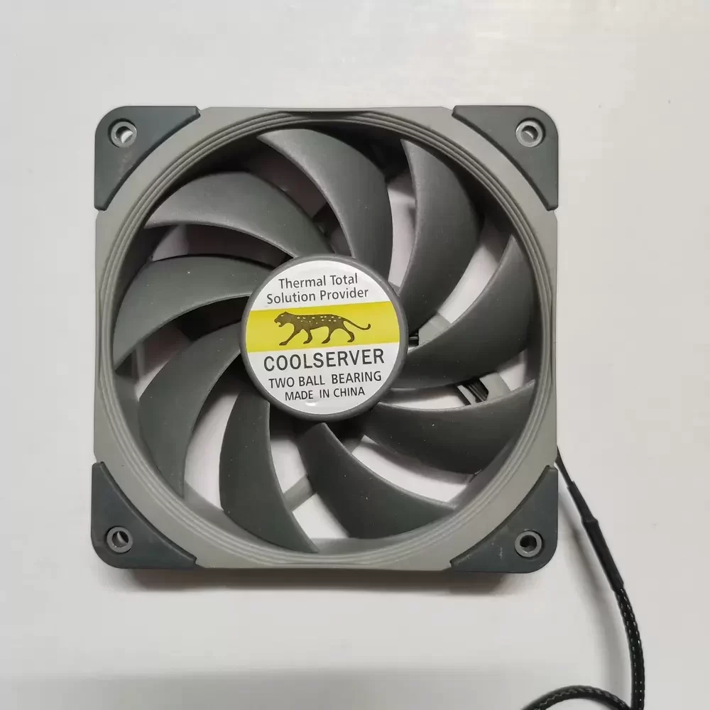 F12025MD12B Coolserver 12VDC 120x120x25mm Axial Fan