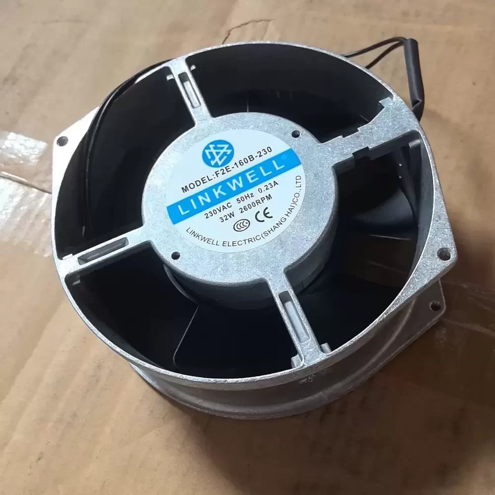 F2E-160B-230 LINKWELL 230VAC 172x150x51mm Oval Axial Fan F2E-160B-230 LINKWELL 230VAC 172x150x51mm Oval Axial Fan