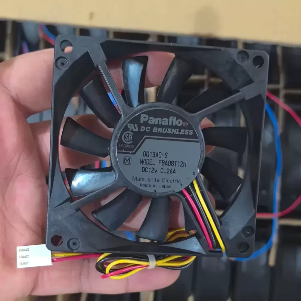 FBA08T12H Panasonic 12VDC 80mm Hydro Wave Axial Fan