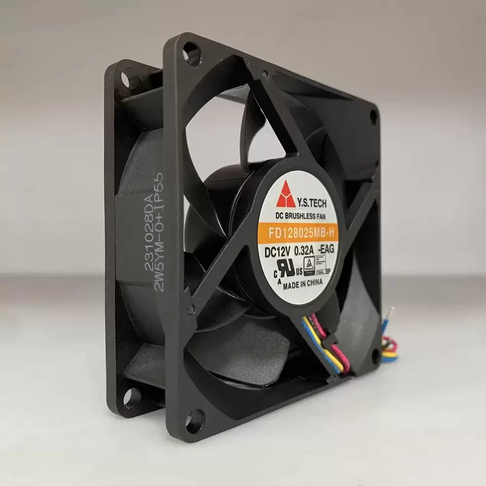 FD128025MB-H Y.S.TECH 12VDC 80x80x25mm Axial Fan FD128025MB-H Y.S.TECH 12VDC 80x80x25mm Axial Fan