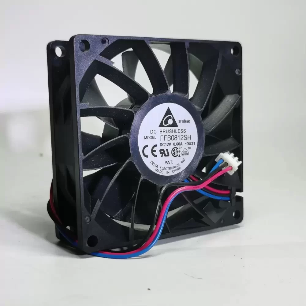 FFB0812SH-DU31 Delta 12VDC 80x80x25mm Alarm Axial Fan FFB0812SH-DU31 Delta 12VDC 80x80x25mm Alarm Axial Fan