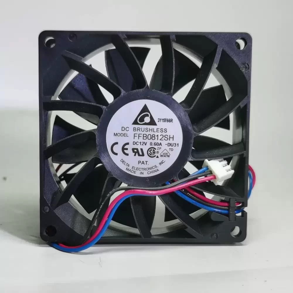 FFB0812SH-DU31 Delta 12VDC 80x80x25mm Alarm Axial Fan
