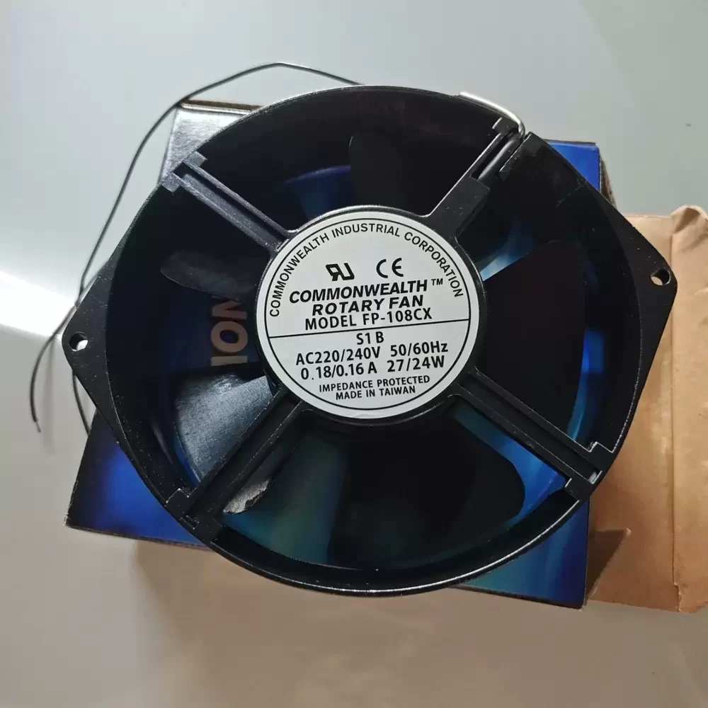 FP-108CX-S1B Commonwealth 220/240VAC 172x150x38mm Axial Fan