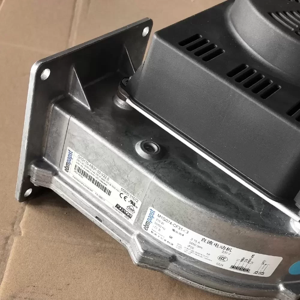 G1G170-AB31-03 ebm-papst 24VDC 170mm EC Centrifugal Blower G1G170-AB31-03 ebm-papst 24VDC 170mm EC Centrifugal Blower