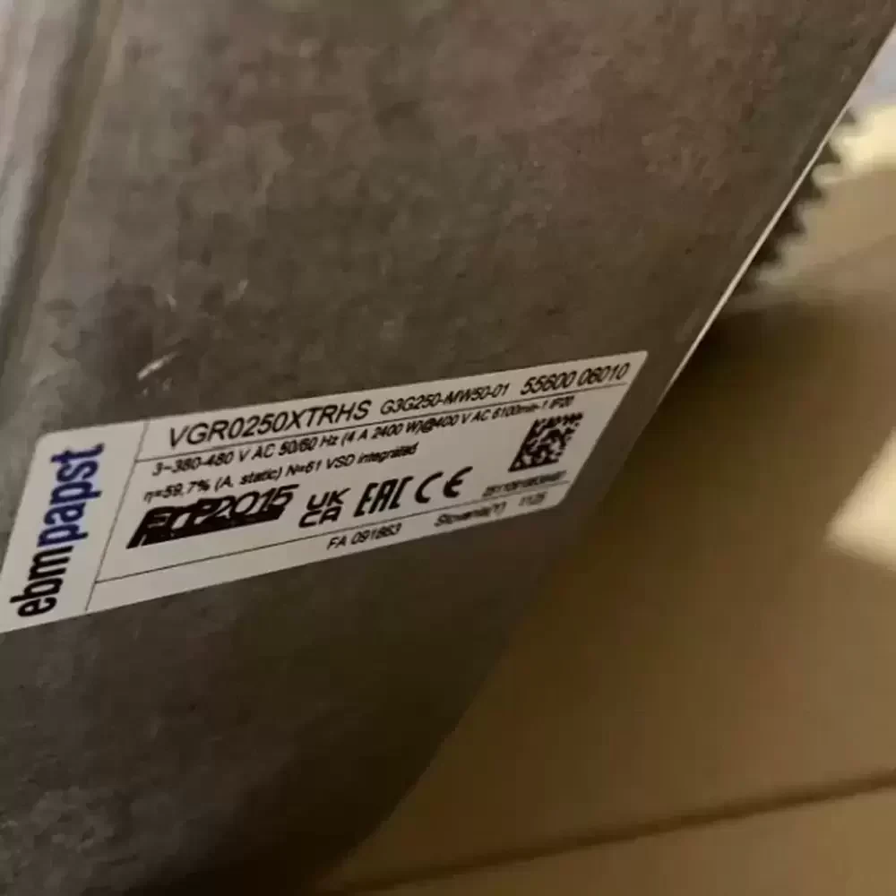 G3G250-MW50-01 ebmpapst 230VAC 250mm EC Motor Centrifugal Fan G3G250-MW50-01 ebmpapst 230VAC 250mm EC Motor Centrifugal Fan