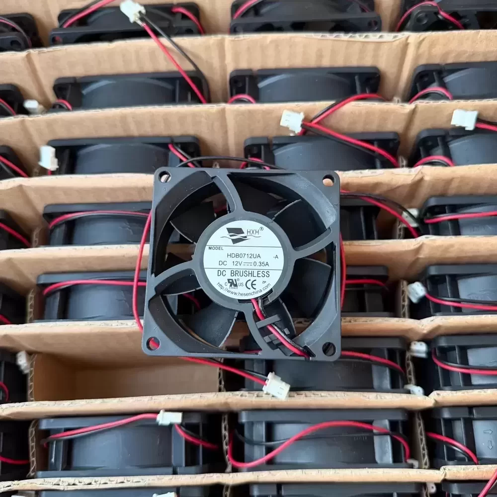 HDB0712UA HXH 12VDC 70x70x25mm Double Ball Axial Fan