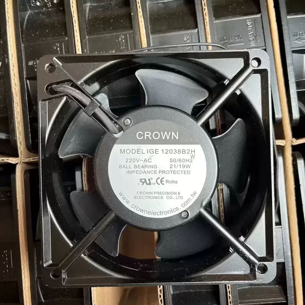 IGE12038B2H CROWN 220VAC 120x120x38mm Axial Fan