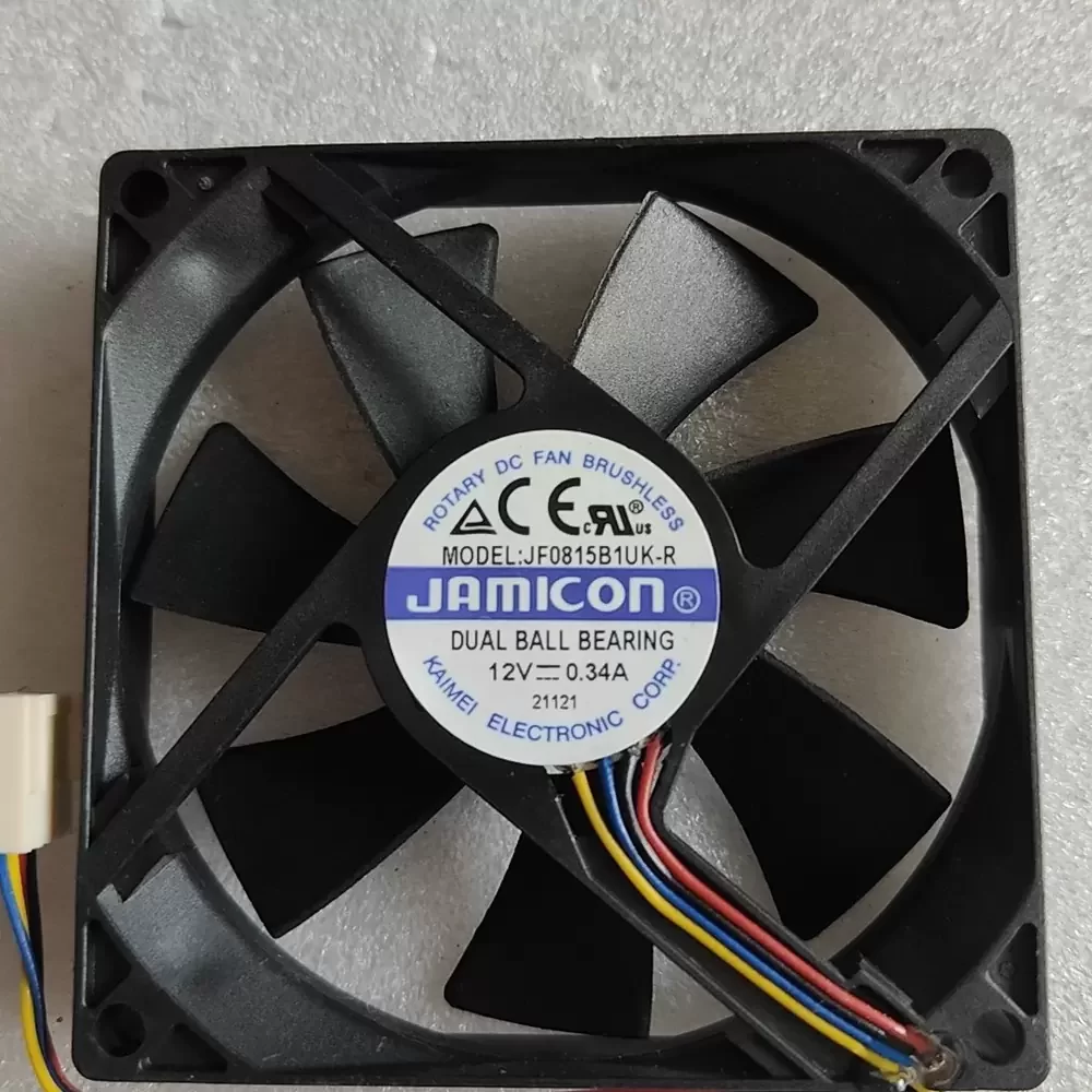 JF0815B1UK-R JAMICON 12VDC 80x80x15mm 0.34A Axial Fan