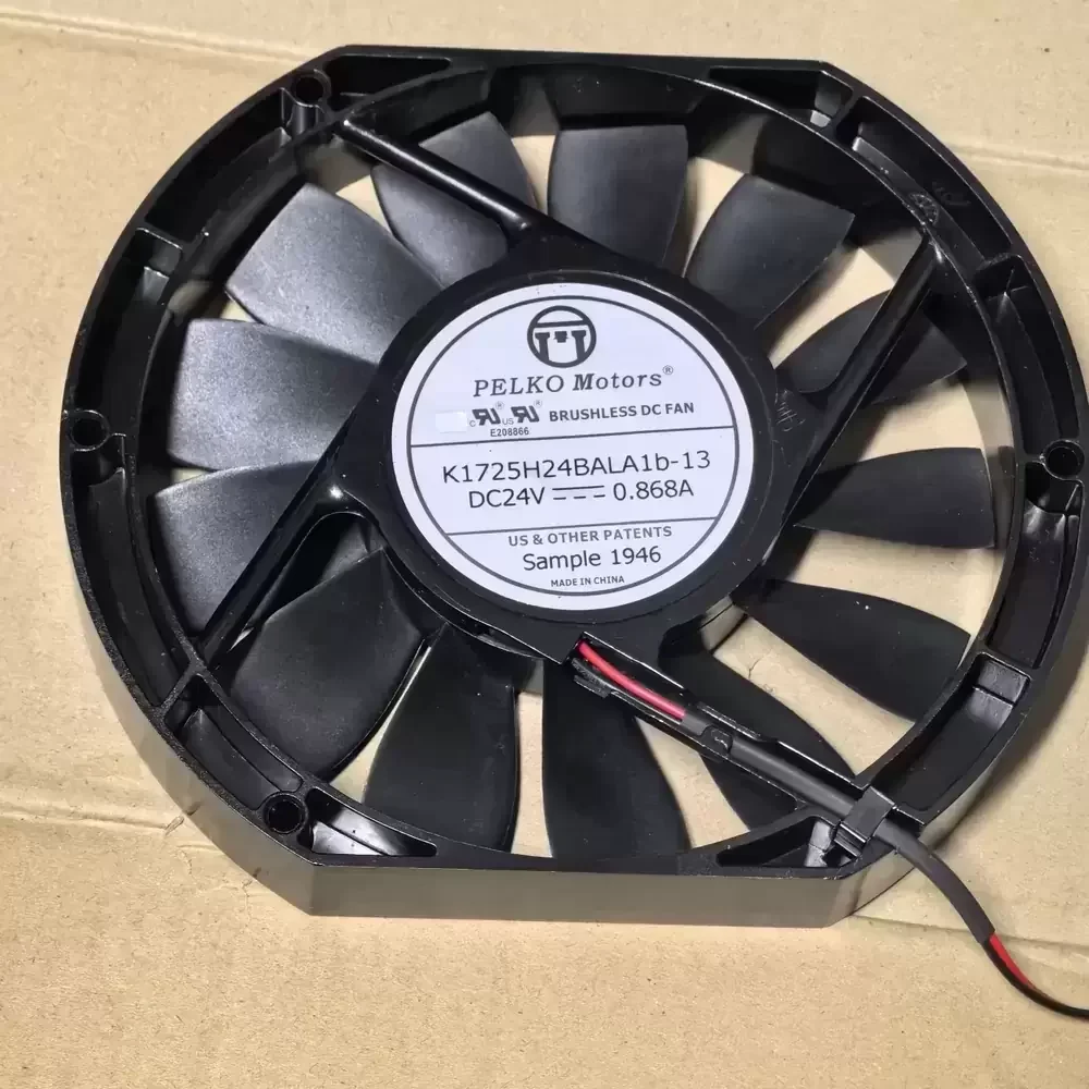 K1725H24BALA1b-13 Pelko 24VDC 172x150x25mm High Temp Axial Fan