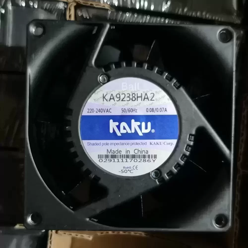 KA9238HA2 KAKU 220VAC 92x92x38mm High Temp Axial Fan