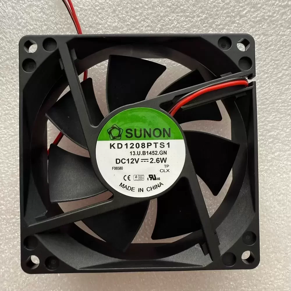 KD1208PTS1.13.U.B1452.GN Sunon 12VDC 80x80x25mm 2.6W Axial Fan