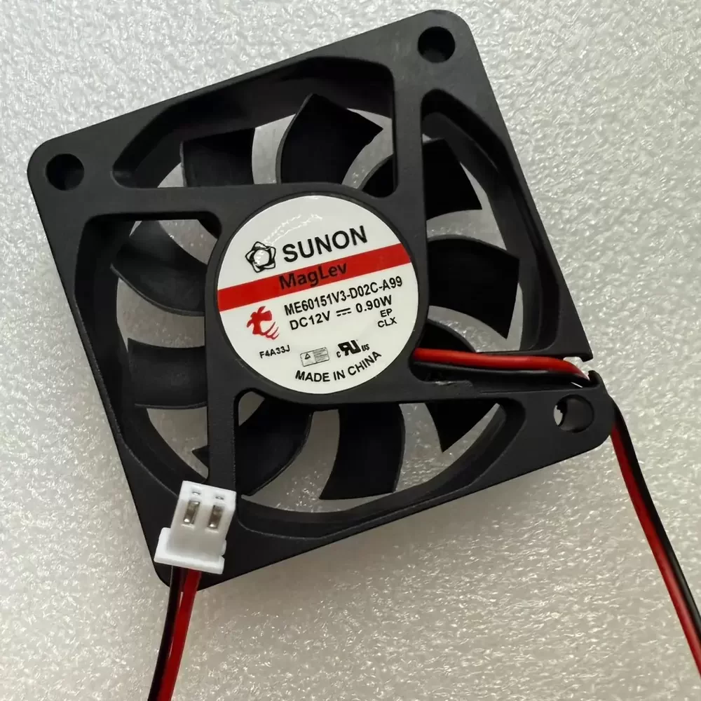 ME60151V3-D02C-A99 SUNON 12VDC 60x60x15mm MagLev Axial Fan ME60151V3-D02C-A99 SUNON 12VDC 60x60x15mm MagLev Axial Fan