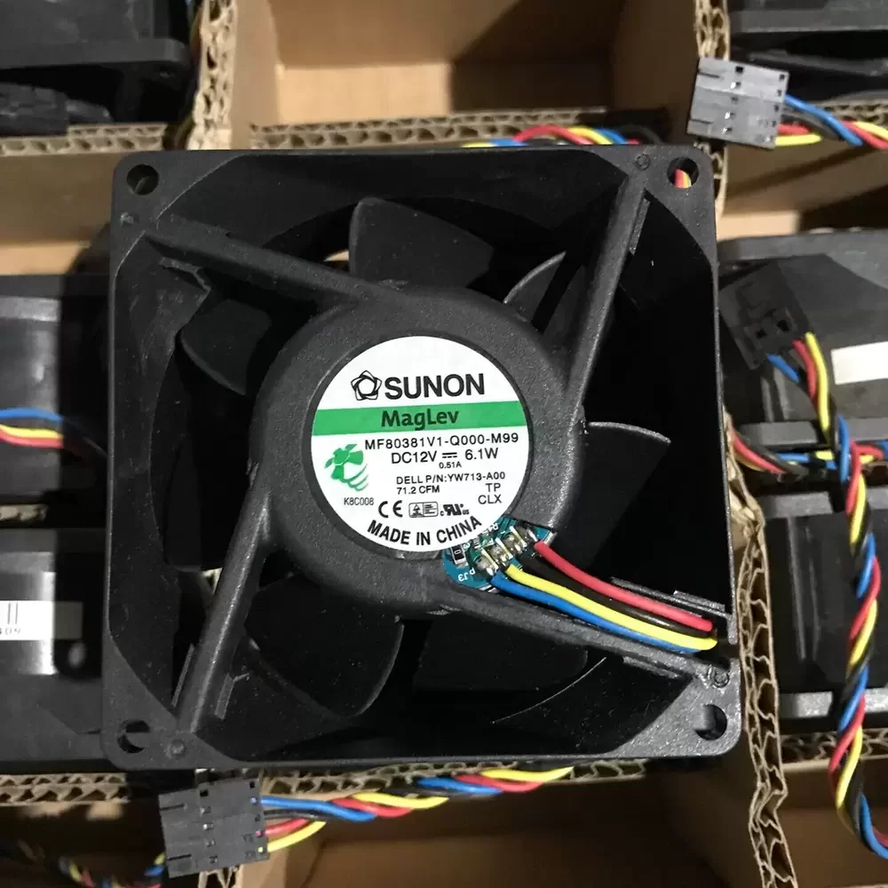 MF80381V1-Q000-M999 SUNON 12VDC 80x80x38mm 71.2CFM Axial Fan