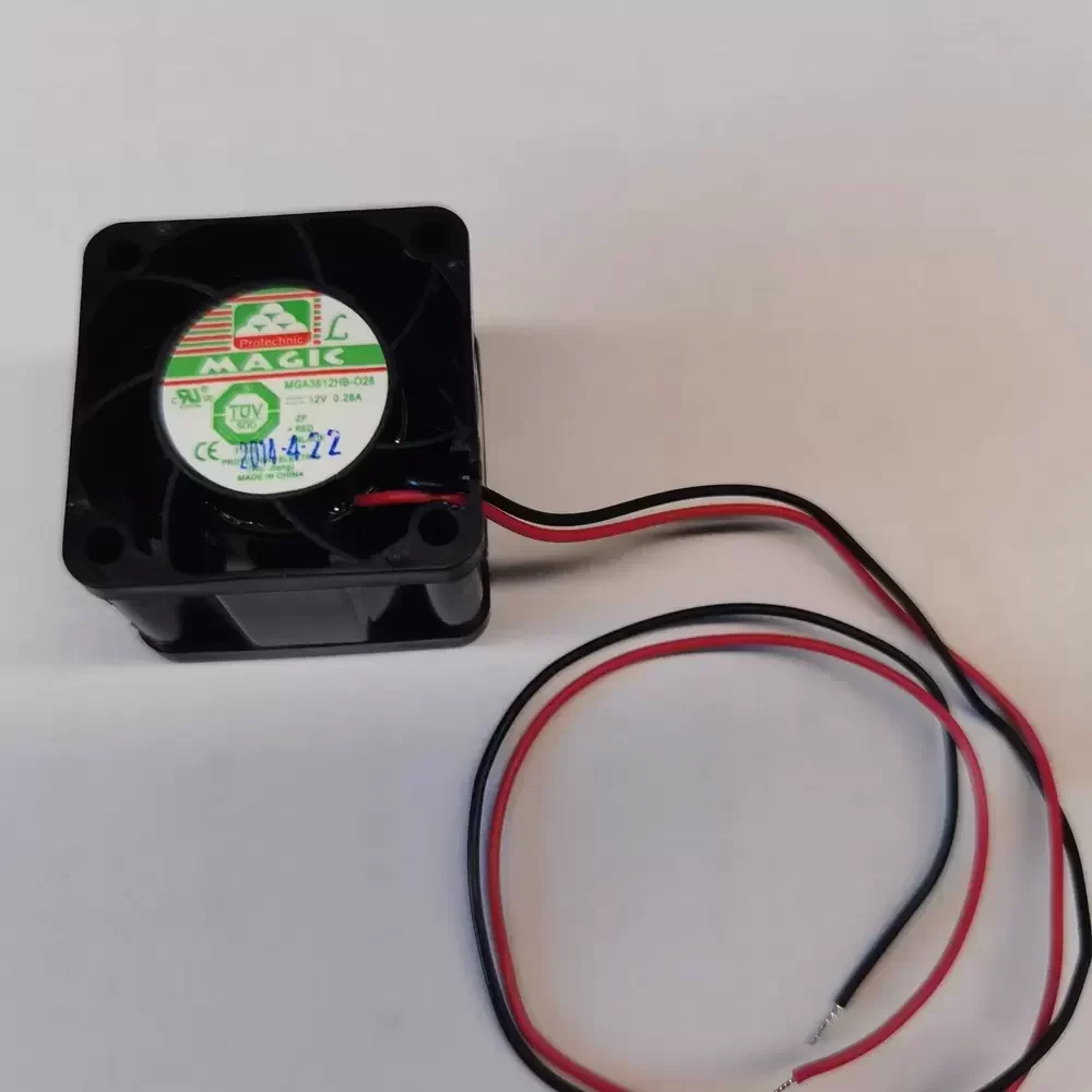 MGA3812HB-O28 Protechnic 12VDC 38x38x28mm 2-Wire Axial Fan