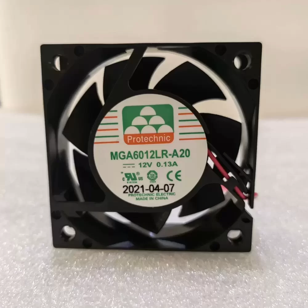 MGA6012LR-A20 Protechnic 12V 0.13A Cooling Axial Fan MGA6012LR-A20 Protechnic 12V 0.13A Cooling Axial Fan