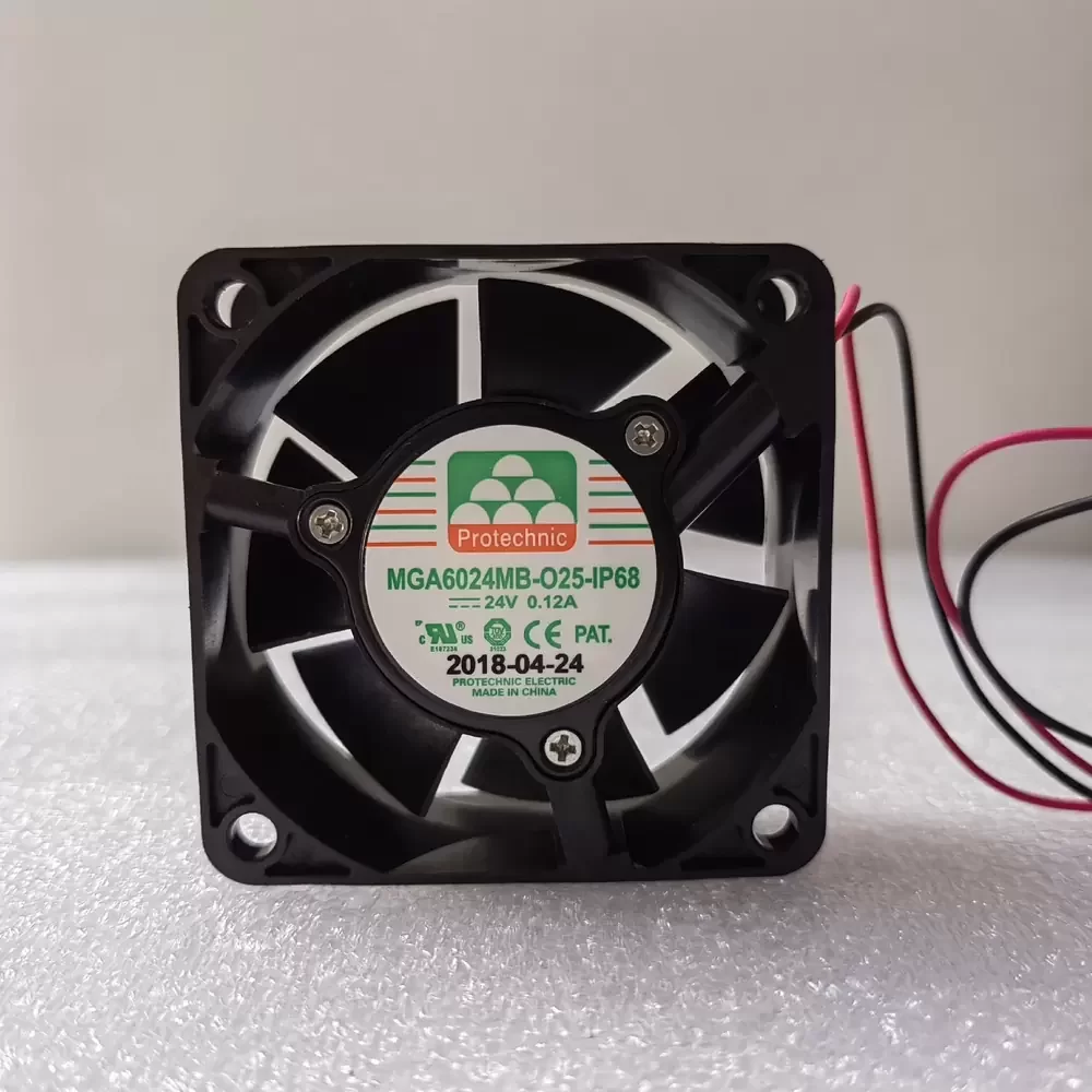 MGA6024MB-O25-IP68 Protechnic 24VDC 60x60x25mm IP68 Axial Fan