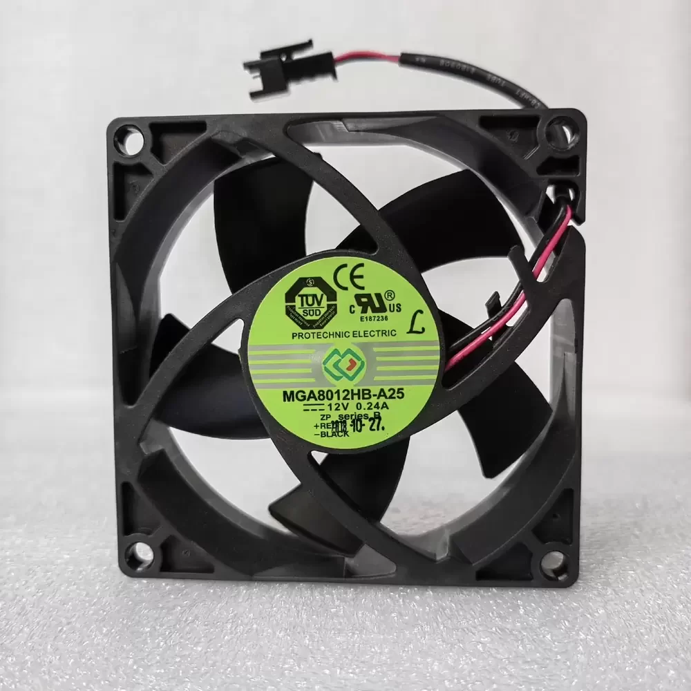 MGA8012HB-A25 Protechnic 12VDC 80x80x25mm Axial Fan