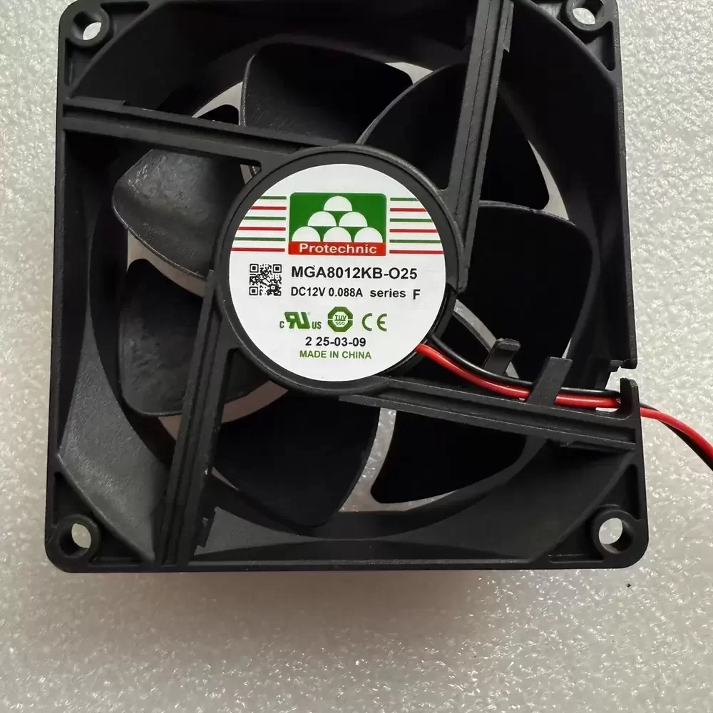MGA8012KB-O25 Protechnic 12VDC 80x80x25mm Silent Axial Fan