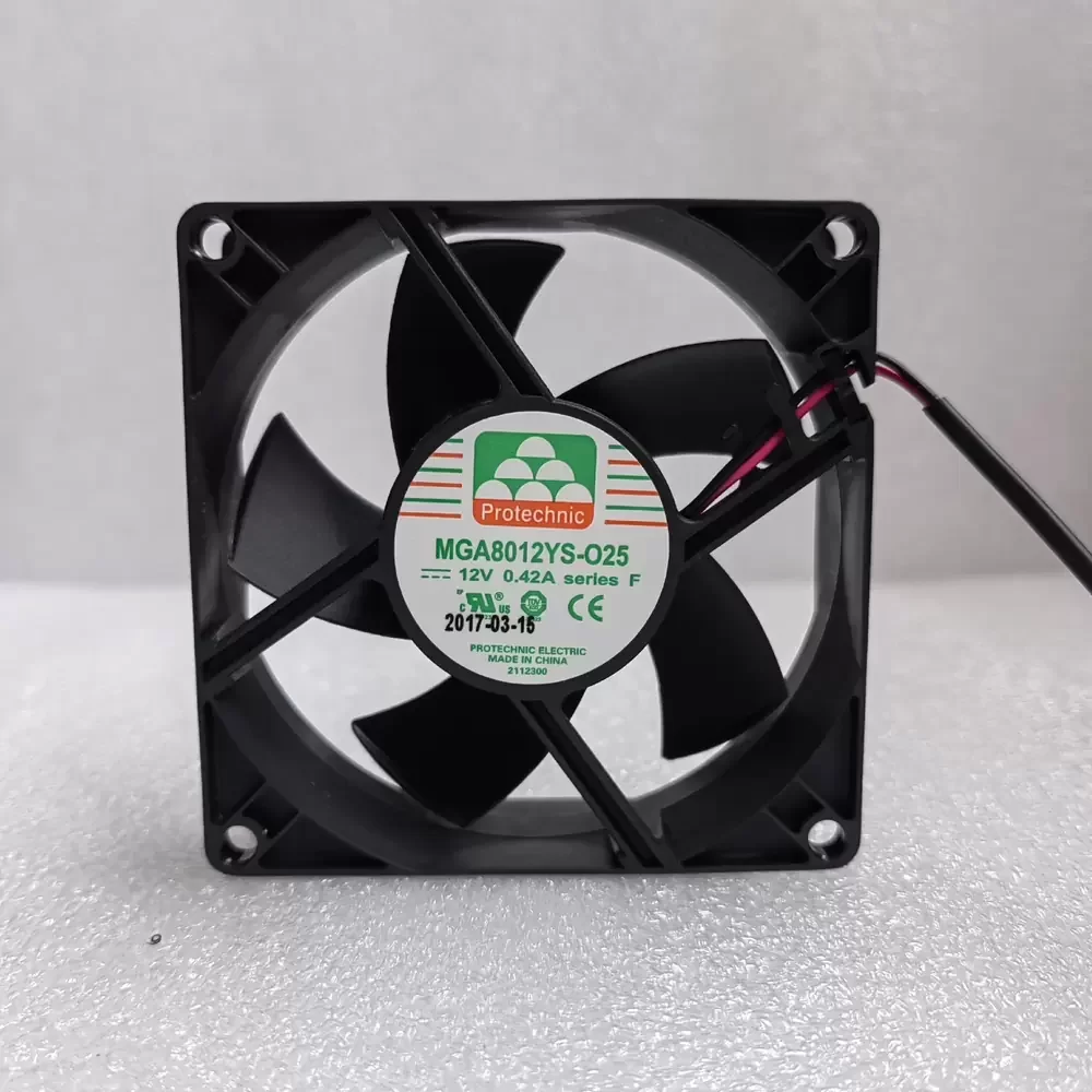 MGA8012YS-O25 Protechnic 12V 0.42A High Speed Axial Fan