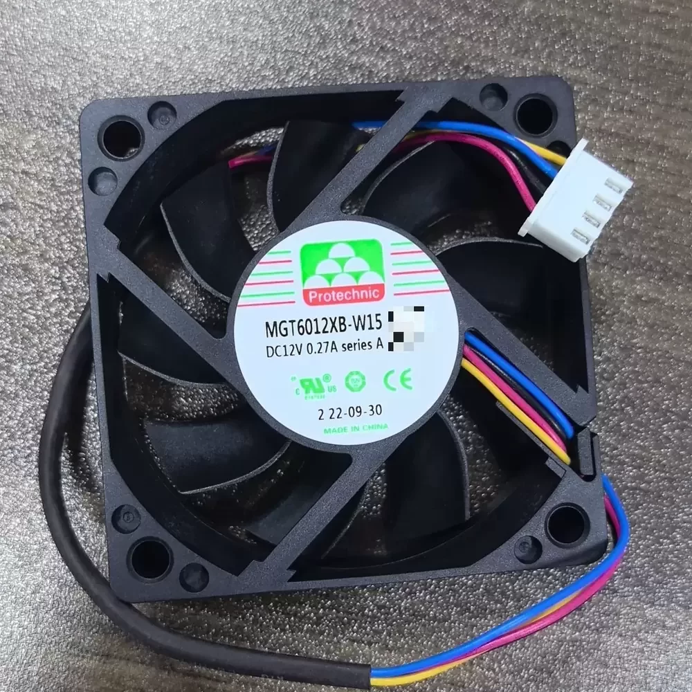 MGT6012XB-W15 Protechnic 12VDC 60x60x15mm PWM Axial Fan