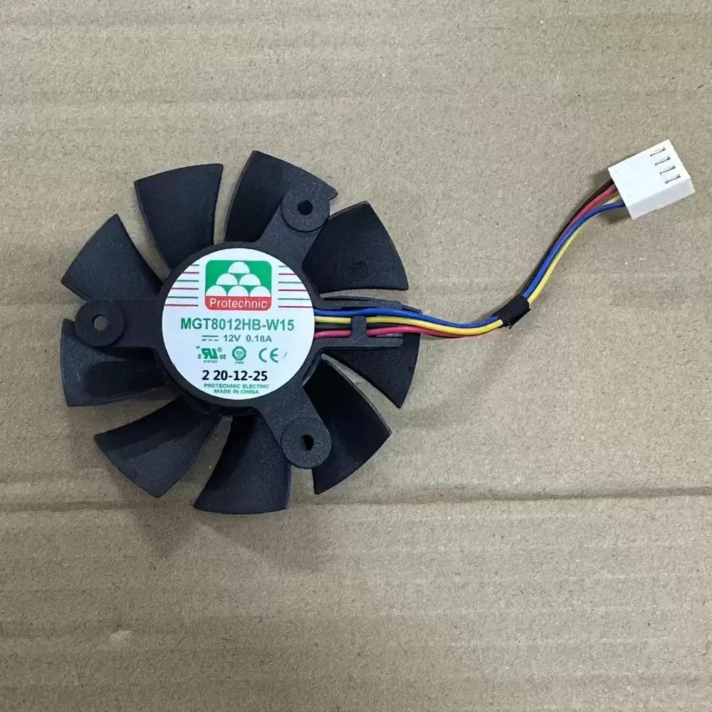 MGT8012HB-W15 Protechnic 12VDC 80mm 4-Wire Axial Fan
