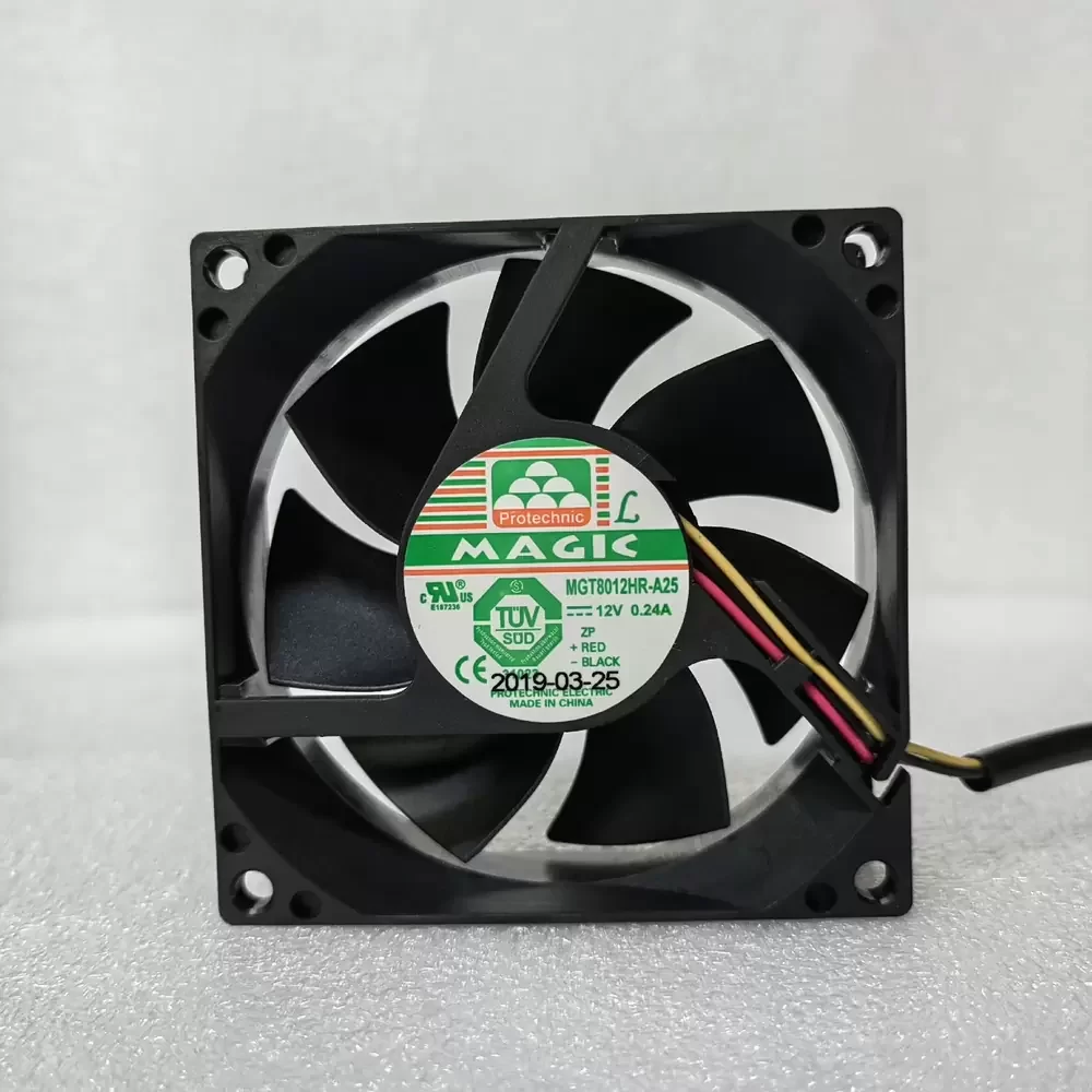 MGT8012HR-A25 Protechnic 12VDC 80x80x25mm Axial Fan