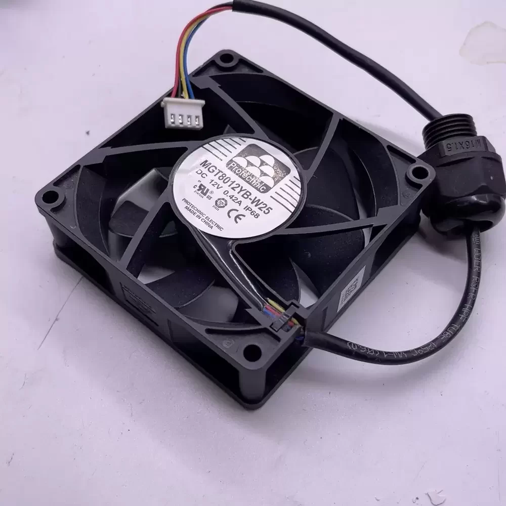 MGT8012YB-W25 Protechnic 12V 0.42A IP68 Waterproof Axial Fan MGT8012YB-W25 Protechnic 12V 0.42A IP68 Waterproof Axial Fan