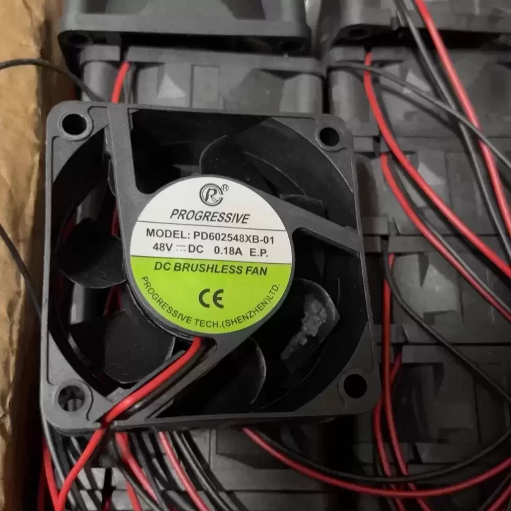 PD602548XB-01 Progressive 48VDC 60x60x25mm Ball Bearing Fan
