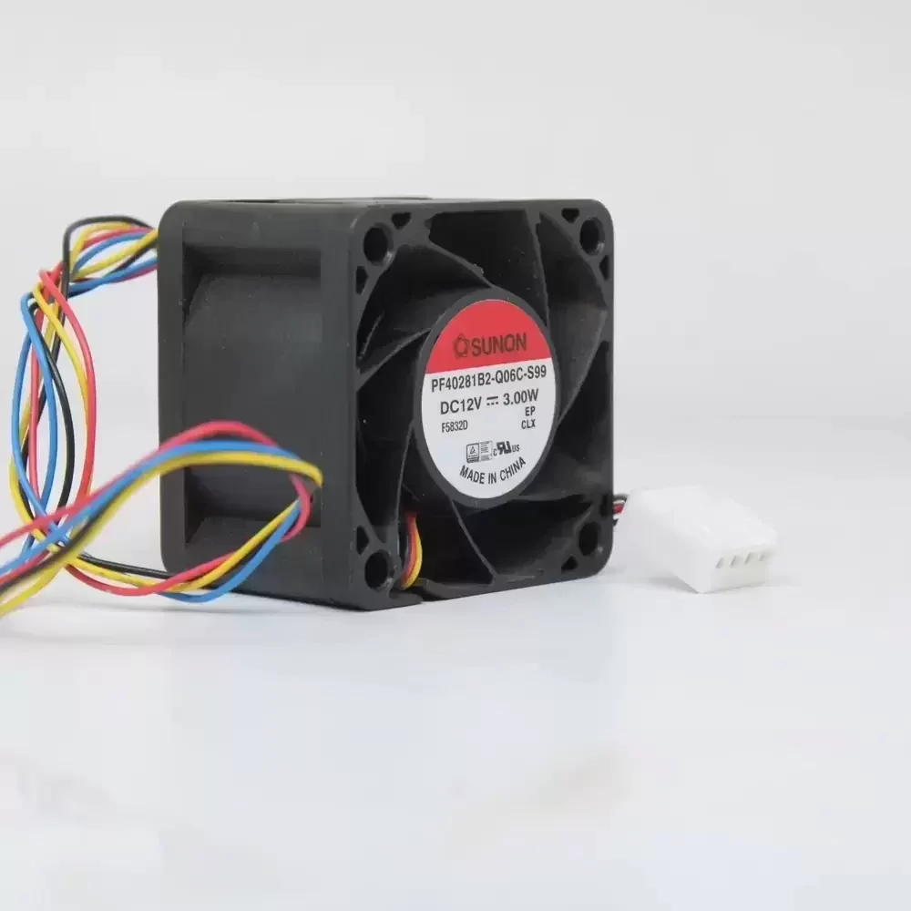 PF40281B2-Q06C-S99 SUNON 12VDC 40x40x28mm 4-Wire Axial Fan PF40281B2-Q06C-S99 SUNON 12VDC 40x40x28mm 4-Wire Axial Fan