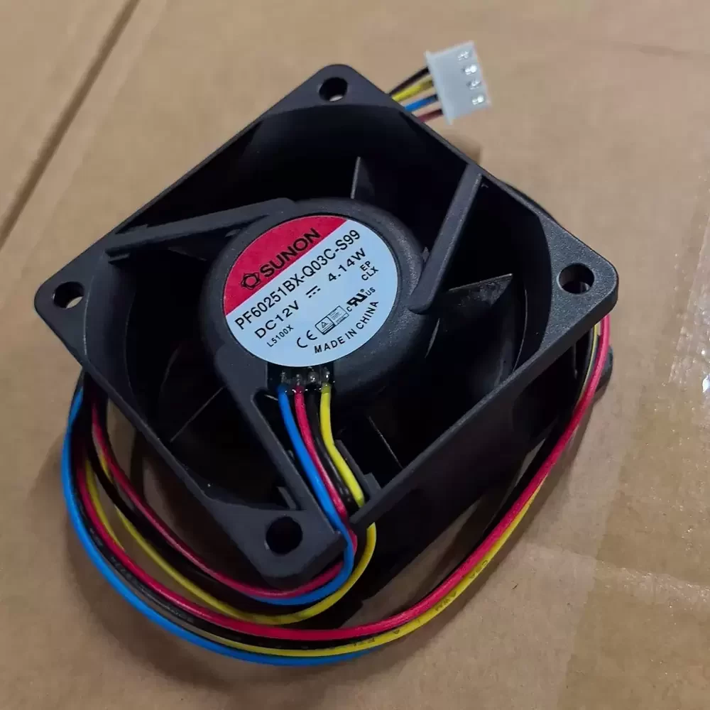 PF60251BX-Q03C-S99 Sunon 12VDC 60x60x25mm PWM Axial Fan PF60251BX-Q03C-S99 Sunon 12VDC 60x60x25mm PWM Axial Fan