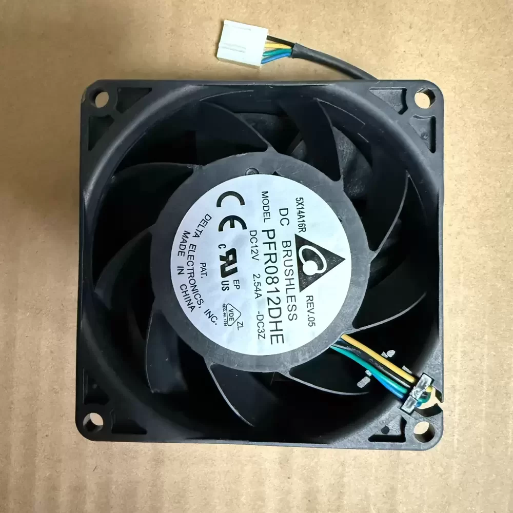 PF8012DHE-DC3Z Delta 12VDC 80x38mm 2.54A Axial Fan PF8012DHE-DC3Z Delta 12VDC 80x38mm 2.54A Axial Fan