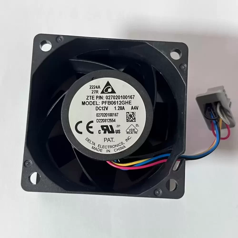 PFB0612GHE-A4V Delta 12VDC 60x60x38mm DC Axial Fan