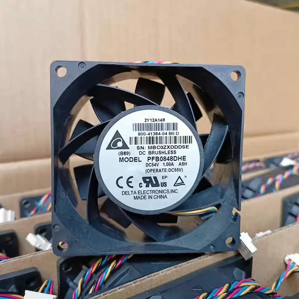 PFB0848DHE-ASH Delta 54VDC 80x80x38mm Server Cooling Axial Fan