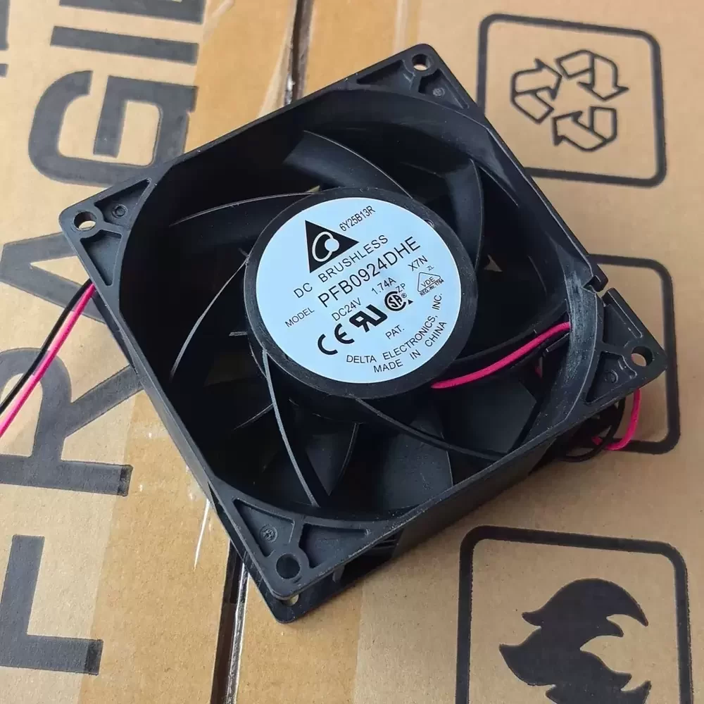 PFB0924DHE-X7N Delta 24VDC 92x92x38mm Cooling Fan PFB0924DHE-X7N Delta 24VDC 92x92x38mm Cooling Fan