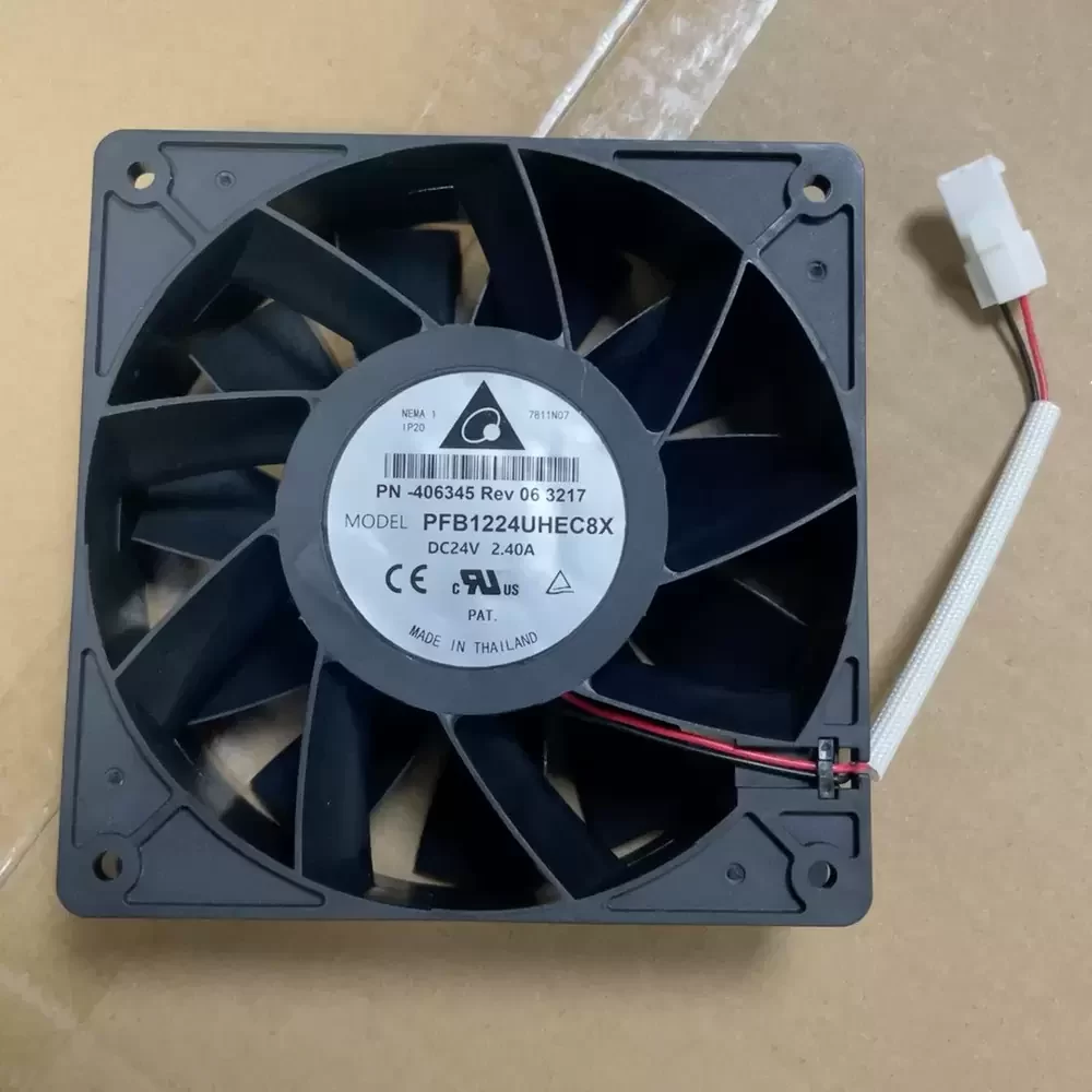 PFB1224UHEC8X Delta 24VDC 120x120x38mm 2.40A Axial Fan