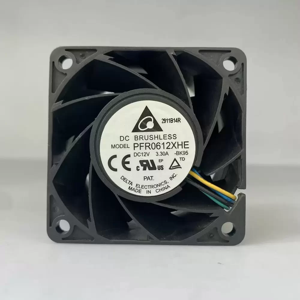 PFR0612XHE-BK95 Delta 12VDC 60x60x38mm High Airflow Fan