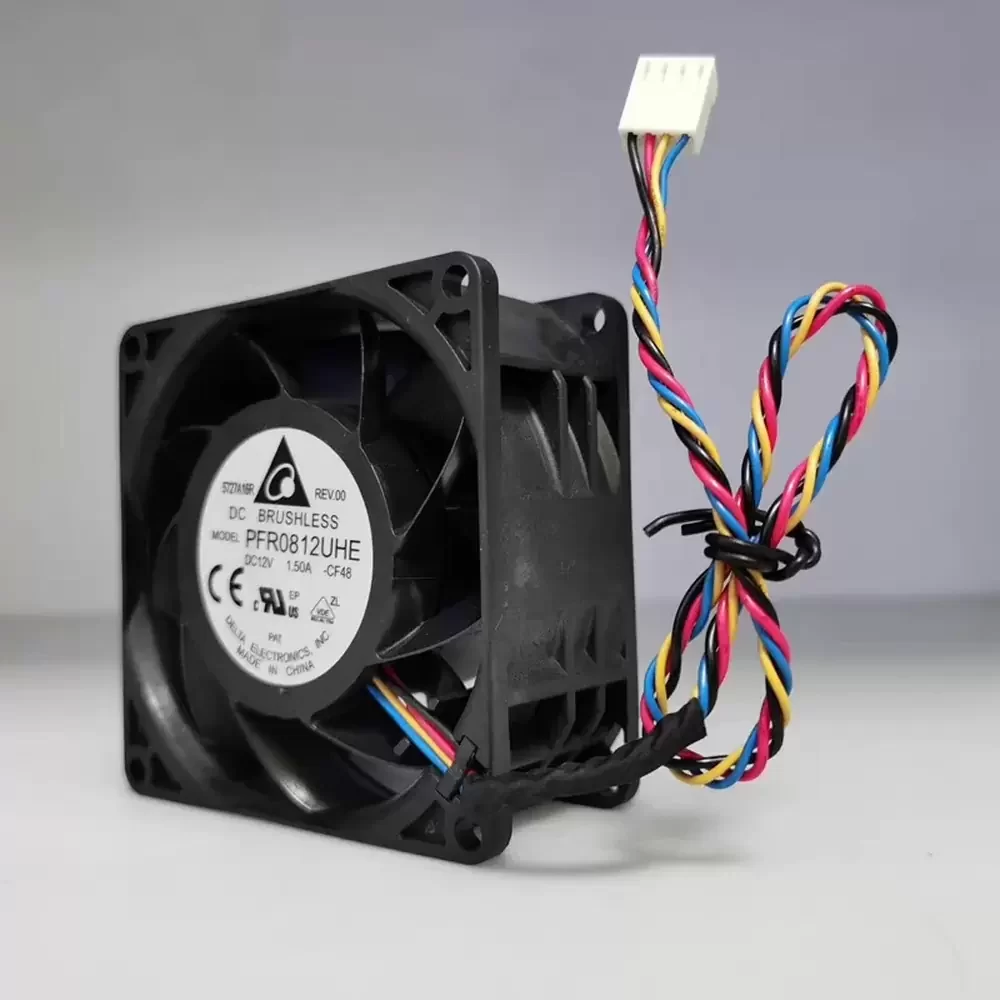PFR0812UHE-CF48 Delta 12VDC 80x80x38mm PWM Axial Fan PFR0812UHE-CF48 Delta 12VDC 80x80x38mm PWM Axial Fan
