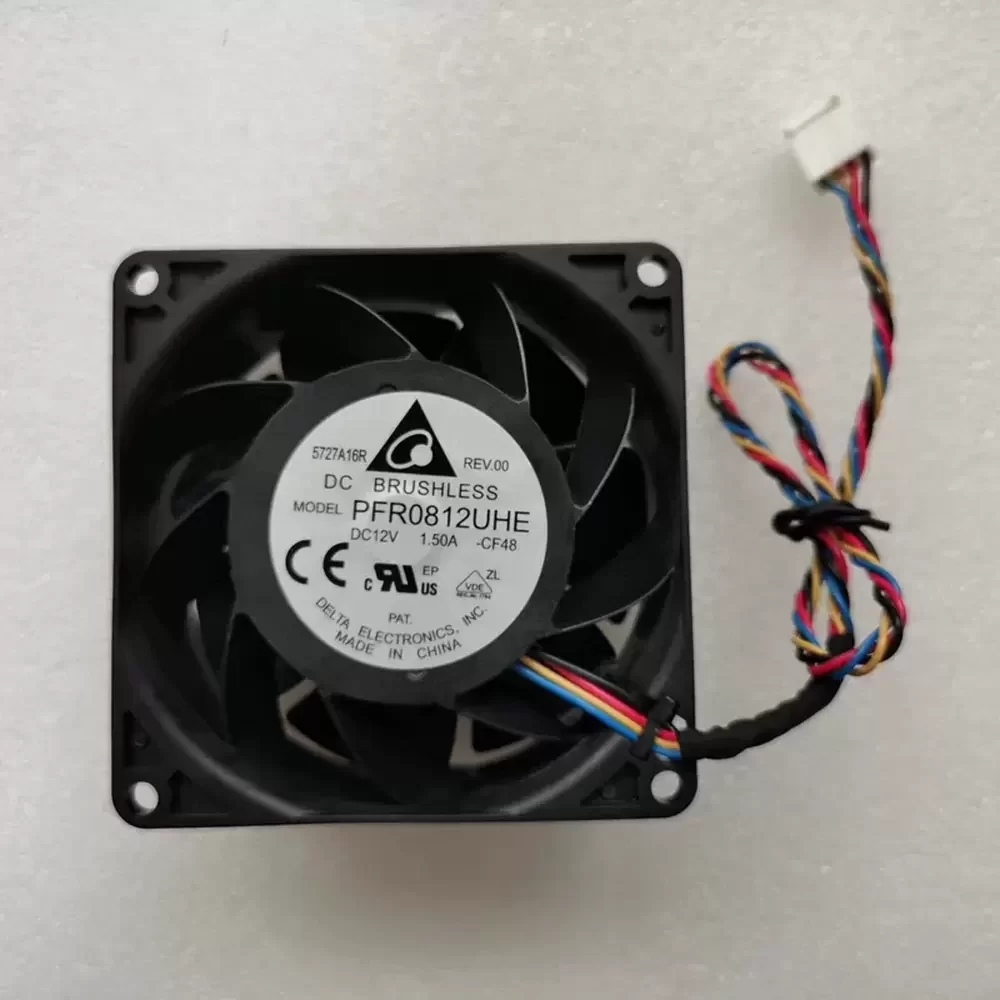 PFR0812UHE-CF48 Delta 12VDC 80x80x38mm PWM Axial Fan PFR0812UHE-CF48 Delta 12VDC 80x80x38mm PWM Axial Fan