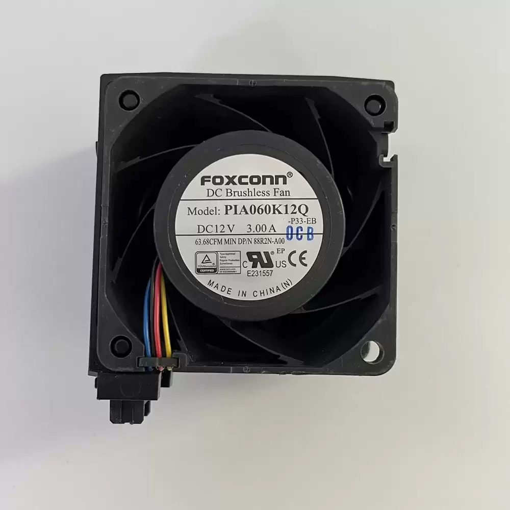 PIA060K12Q-P33-EB Foxconn 12VDC 60mm 3.00A Server Fan