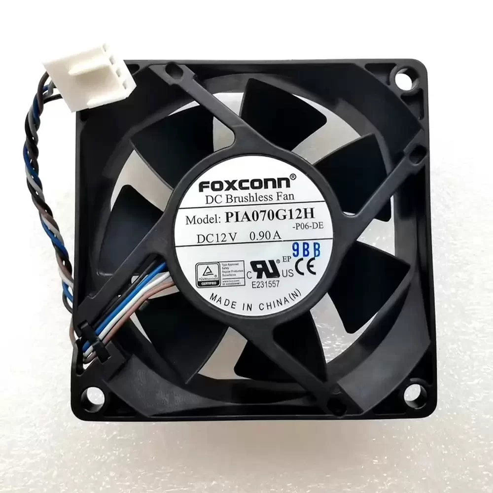 PIA070G12H Foxconn 12VDC 70x70x25mm 4-Wire Axial Fan