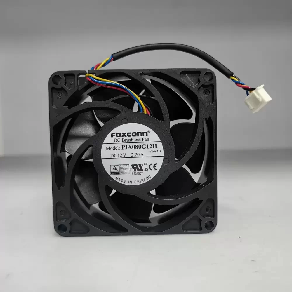 PIA080G12H Foxconn 12VDC 80x80x25mm PWM Axial Fan