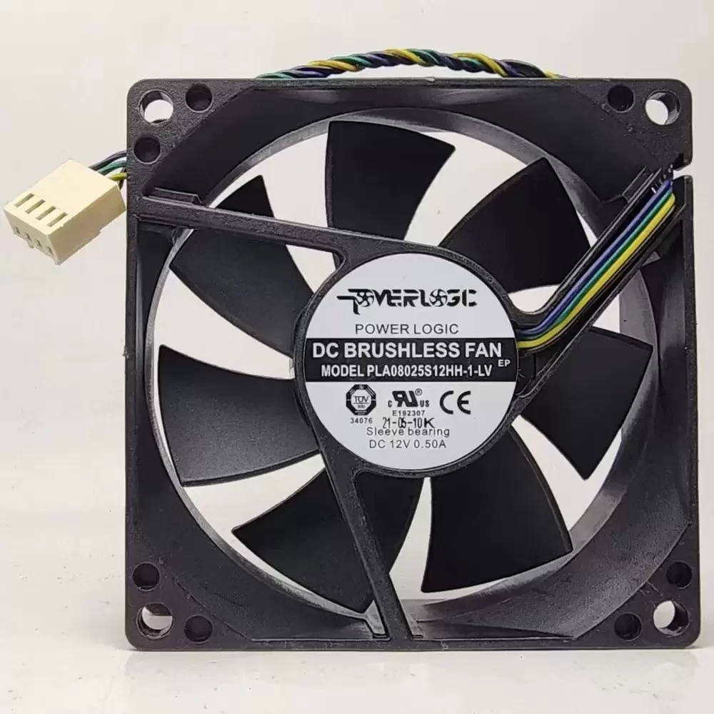 PLA08025S12HH-1-LV Power Logic 12VDC 80x80x25mm PWM Axial Fan