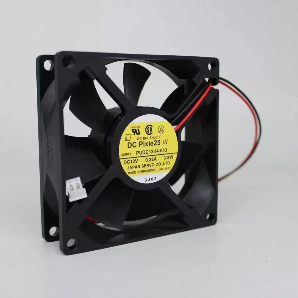 PUDC12H4-043 Servo 12VDC 0.32A 80x80x25mm Axial Fan