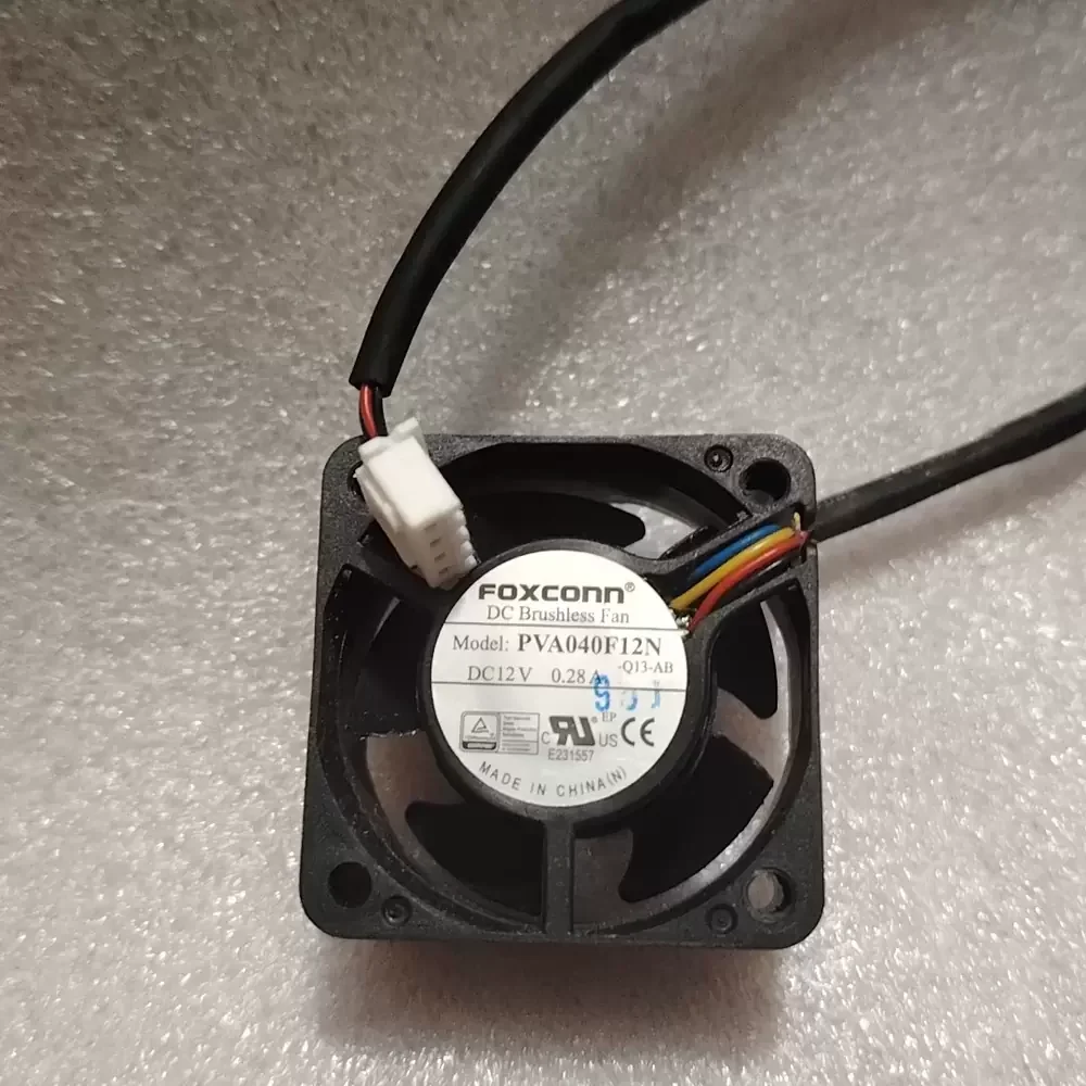 PVA040F12N-Q13-AB Foxconn 12VDC 40x40x12mm 4-Wire Axial Fan