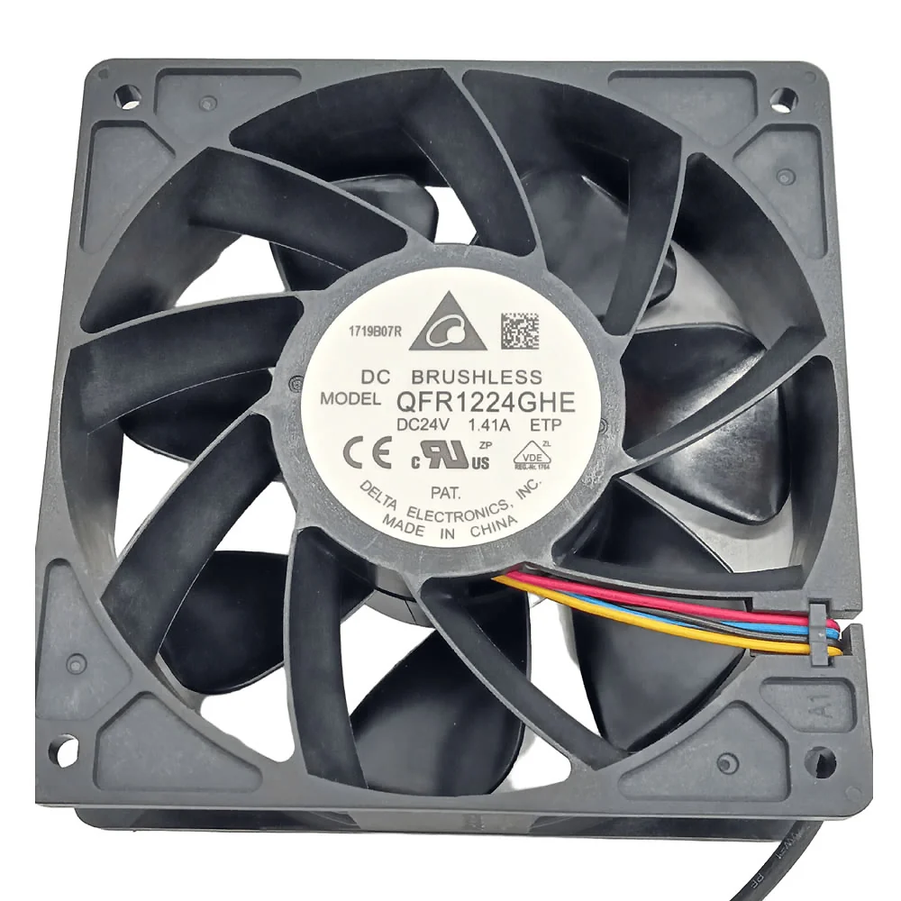 QFR1224GHE-ETP Delta 24VDC 120x120x38mm PWM Axial Fan