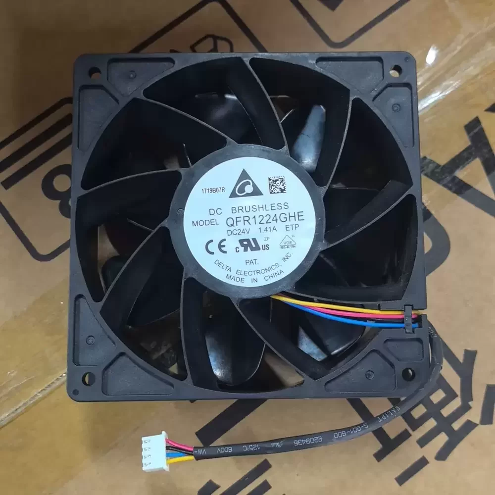 QFR1224GHE-ETP Delta 24VDC 120x120x38mm PWM Axial Fan