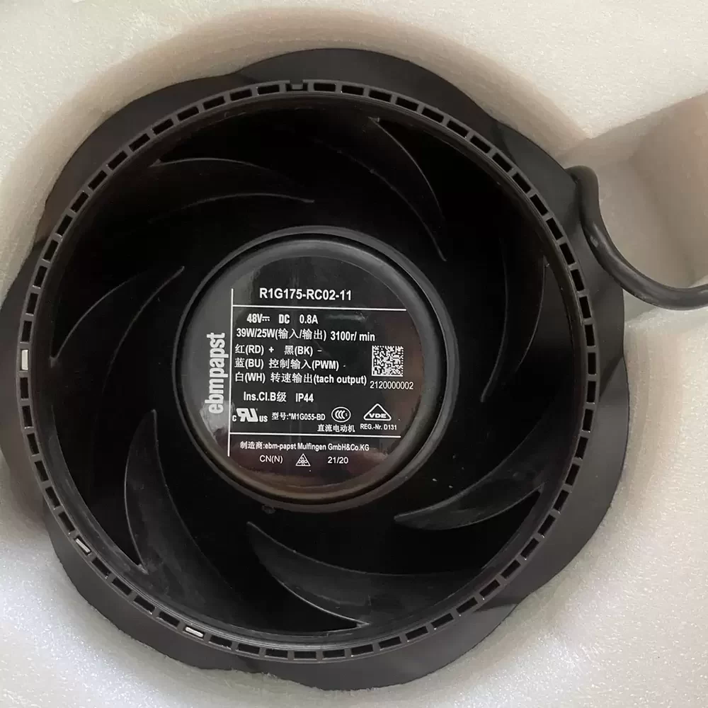 R1G175-RC02-11 ebmpapst 48VDC 175mm Centrifugal Fan